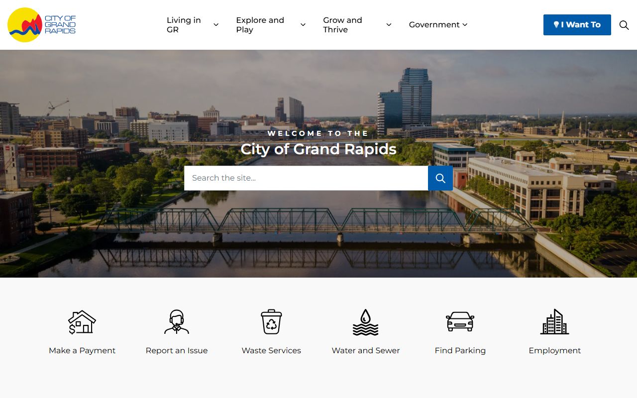 City of Grand Rapids website related to Grand Rapids marriage records